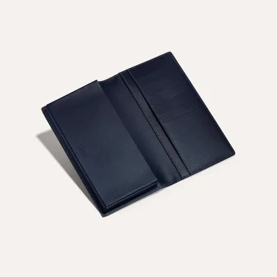 PORTEFEUILLE SAINT LAMBERT PM BANDES INITIALES ECO Navy Blue