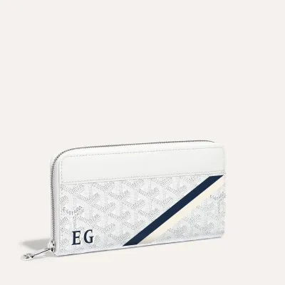 PORTEFEUILLE MATIGNON GM 2 BANDES INITIALES White