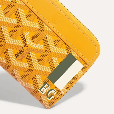 PORTE-MONNAIE MATIGNON MINI BANDES INITIALES Yellow