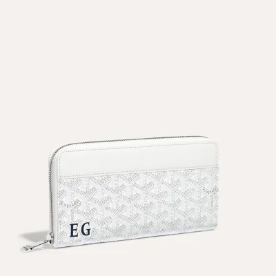 PORTEFEUILLE MATIGNON GM 2 INITIALES White