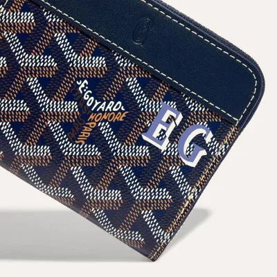 PORTEFEUILLE MATIGNON PM INITIALES Navy Blue