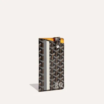 ETUI LUNETTES MONTMARTRE GM BANDES INITIALES ECO Noir