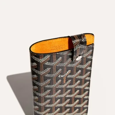 ETUI LUNETTES MONTMARTRE GM BANDES INITIALES ECO Noir