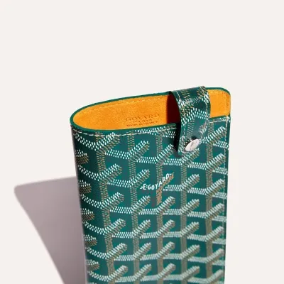 ETUI LUNETTES MONTMARTRE GM BANDES INITIALES ECO Green