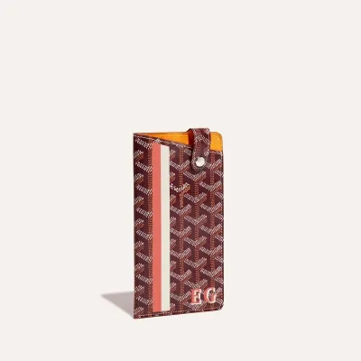 ETUI LUNETTES MONTMARTRE GM BANDES INITIALES ECO 버건디