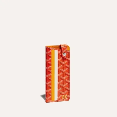 ETUI LUNETTES MONTMARTRE PM BANDES INITIALES ECO 오렌지