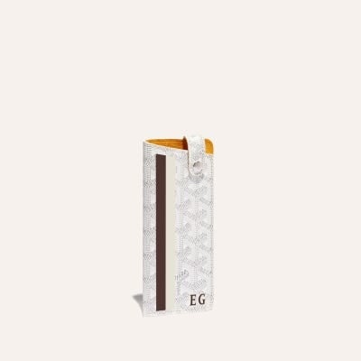 ETUI LUNETTES MONTMARTRE PM BANDES INITIALES ECO White