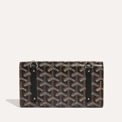 POCHETTE MONTE CARLO MINI 2 INITIALES Noir