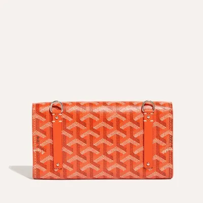 POCHETTE MONTE CARLO MINI 2 INITIALES Orange