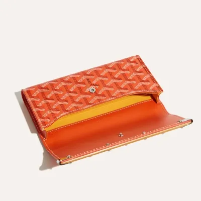 POCHETTE MONTE CARLO MINI 2 INITIALES Orange