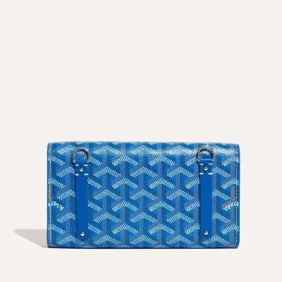 POCHETTE MONTE CARLO MINI 2 INITIALES Sky Blue