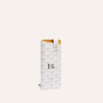 ETUI LUNETTES MONTMARTRE PM INITIALES ECO White