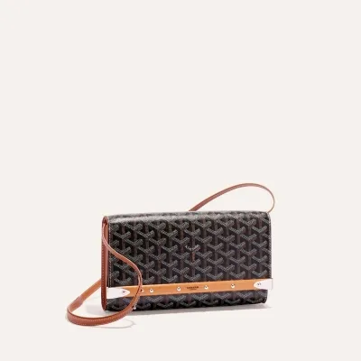 POCHETTE MONTE CARLO 2 PM Black & Tan