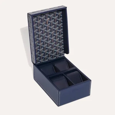 4 Watch Case - Navy Blue