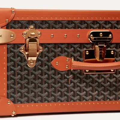 Palace 55 Suitcase - Black & Tan