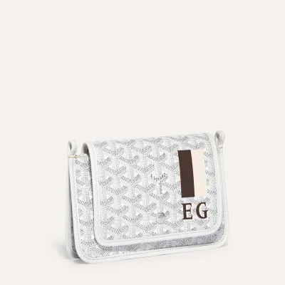 PORTEFEUILLE POCHETTE PLUMET BANDES INITIALES White