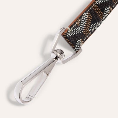 PORTE-CLES MOUSQUETON PM Black & Tan