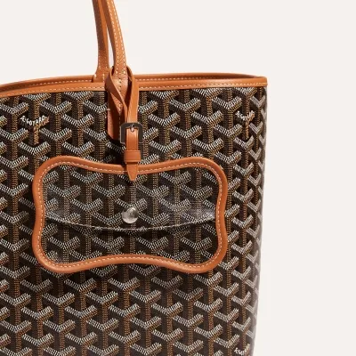POCHETTE OS CHIEN GRIS PM Noir & Naturel