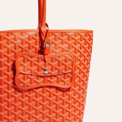 POCHETTE OS CHIEN GRIS PM Orange