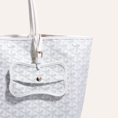 POCHETTE OS CHIEN GRIS PM White