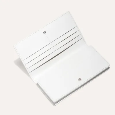 PORTEFEUILLE RICHELIEU BANDES INITIALES White