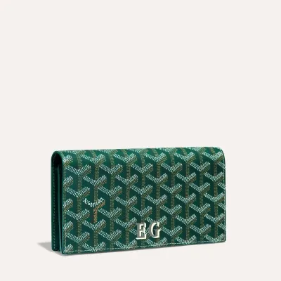 PORTEFEUILLE RICHELIEU INITIALES Green