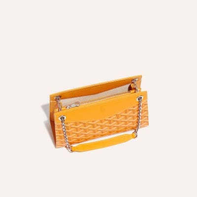 SAC ROUETTE STRUCTURE MINI Jaune