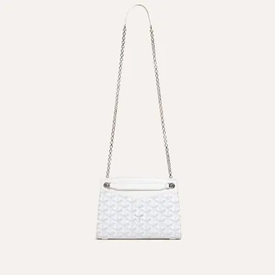 Rouette Structuré Mini bag Initials - White