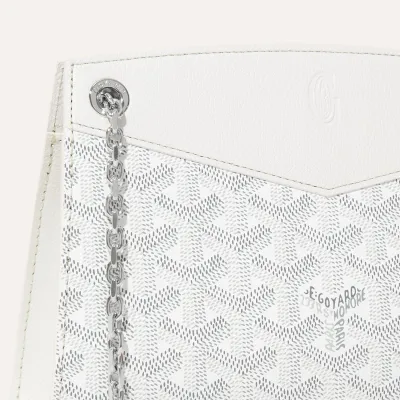 Rouette Structuré Mini bag Initials - White