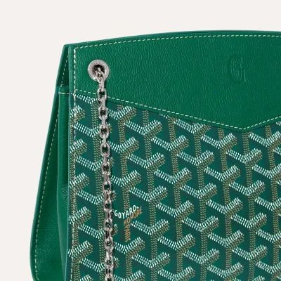 Rouette Structuré PM bag Initials - Green