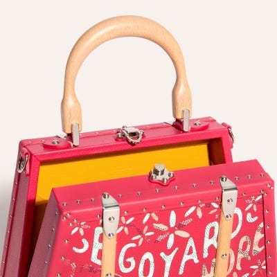 SAC MALLE SAIGON MINI MARQUETERIE 2025 Fuchsia