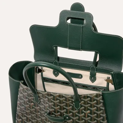 CABAS SAIGON MM GENERIQUE MARQUAGE PLAQUE Dark Green
