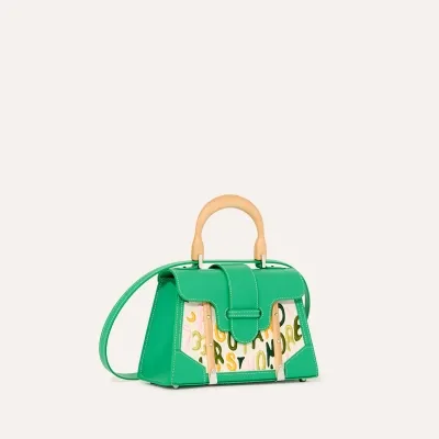 SAC SAIGON STRUCTURE MINI BRODERIE MULTICOLORE 2026 Meadow Green