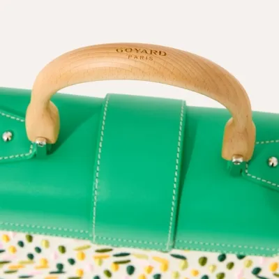 SAC SAIGON STRUCTURE MINI BRODERIE MULTICOLORE 2026 Meadow Green