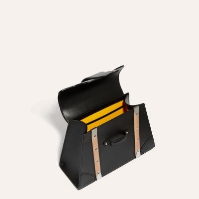 SAC SAIGON PM CUIR LISSE Black