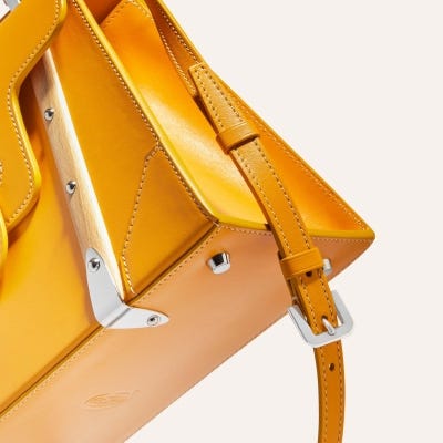 SAC SAIGON PM CUIR LISSE Yellow
