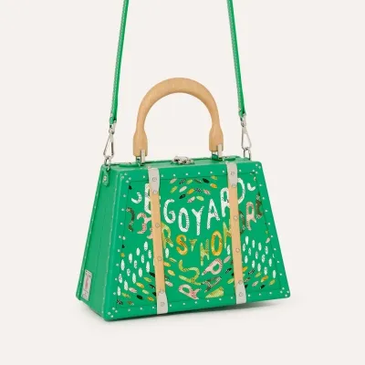 SAC MALLE SAIGON MINI 2 MARQUETERIE 2026 Meadow Green