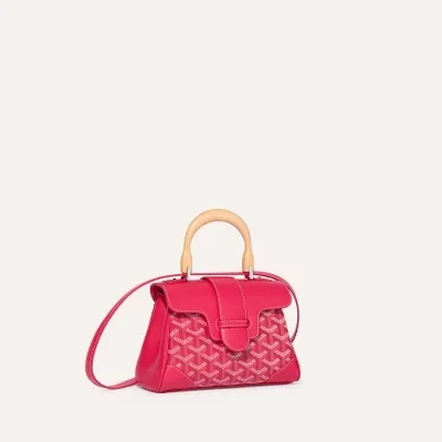 SAC SAIGON MINI SOUPLE ENVERS FLORAL 2025 Fuchsia
