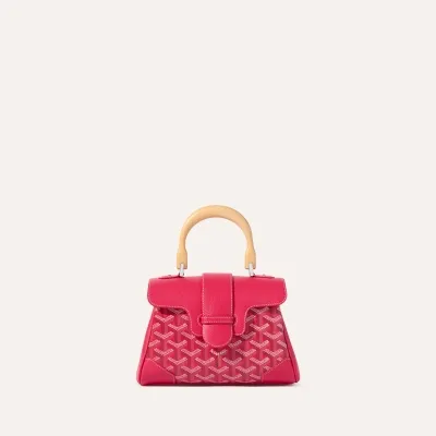 SAC SAIGON MINI SOUPLE ENVERS FLORAL 2025 Fuchsia