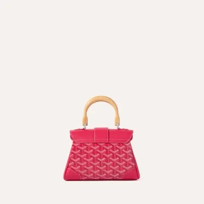 SAC SAIGON MINI SOUPLE ENVERS FLORAL 2025 Fuchsia
