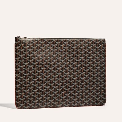 POCHETTE SENAT GM Black & Tan