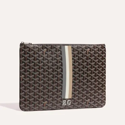 POCHETTE SENAT MGM BANDES INITIALES ECO 블랙