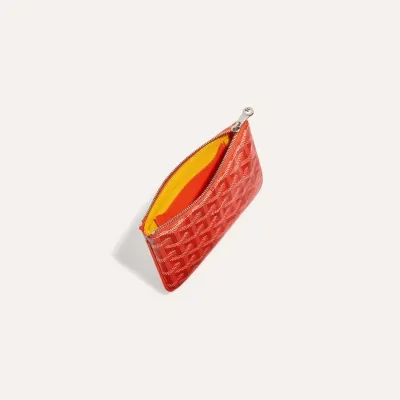 POCHETTE SENAT MINI BANDES INITIALES Orange