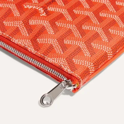 POCHETTE SENAT MINI BANDES INITIALES Orange