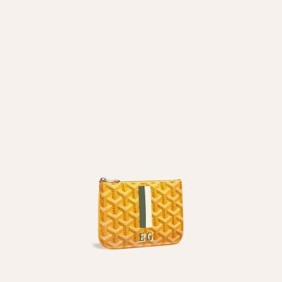 POCHETTE SENAT MINI BANDES INITIALES Yellow