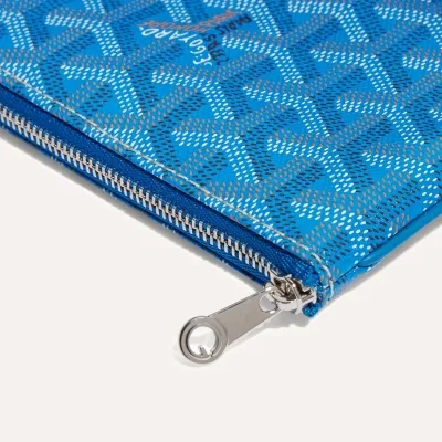 POCHETTE SENAT MINI BANDES INITIALES Sky Blue