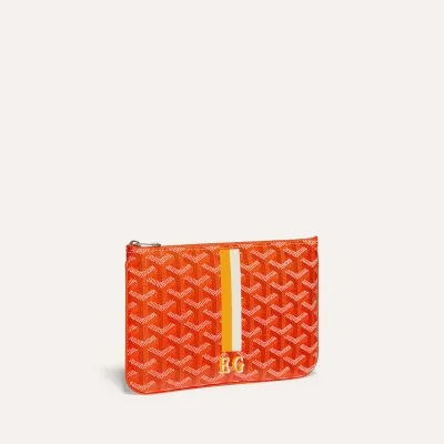 POCHETTE SENAT PM BANDES INITIALES ECO 오렌지