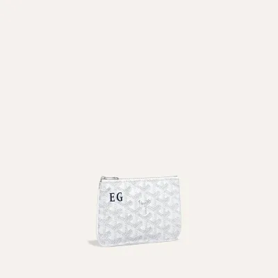 POCHETTE SENAT MINI INITIALES ホワイト