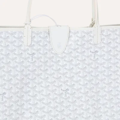 SAC SAINT LOUIS CROC GM INITIALES White