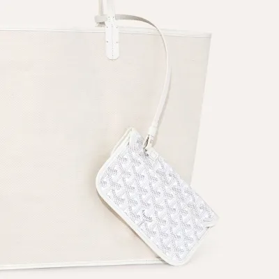 SAC SAINT LOUIS CROC GM INITIALES White